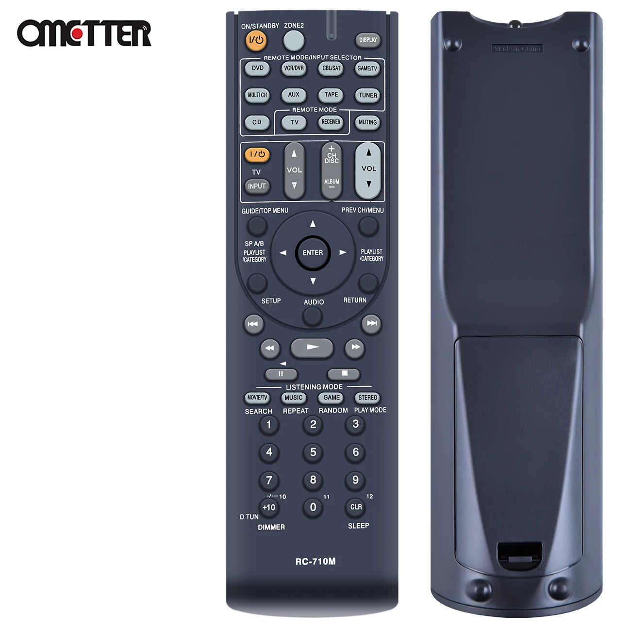 Onkyo RC-710M RC-707M Remote Control for AV Receivers TX-SR606 HT-S7100 HT-R560