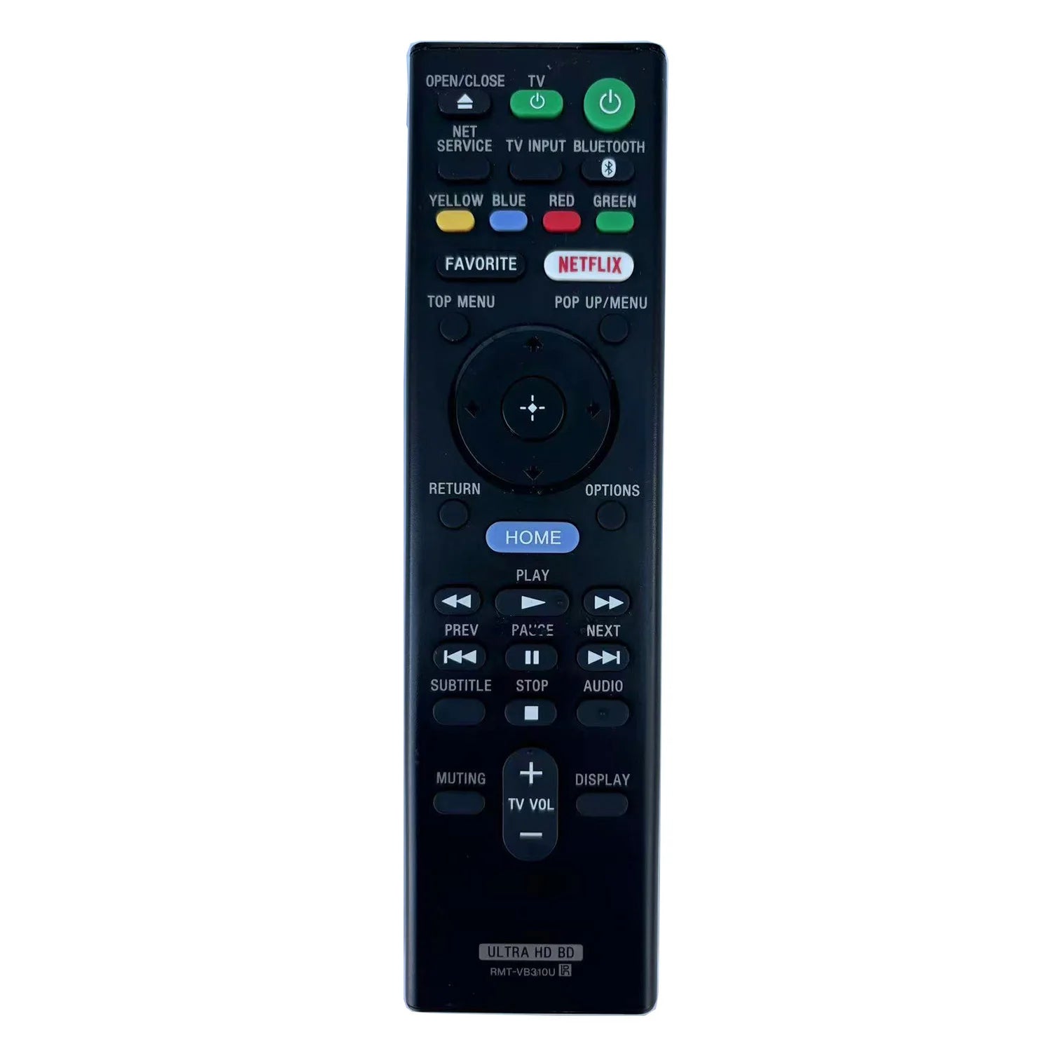 Sony RMT-VB310E Replacement Remote Control for UBP Series Blu-ray Disc Players