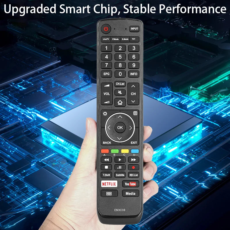 EN3C39 Replacement Remote Control for 50N7 50P7 55N7 55P7 65N7 65N8 65N9 Hisense Smart TV