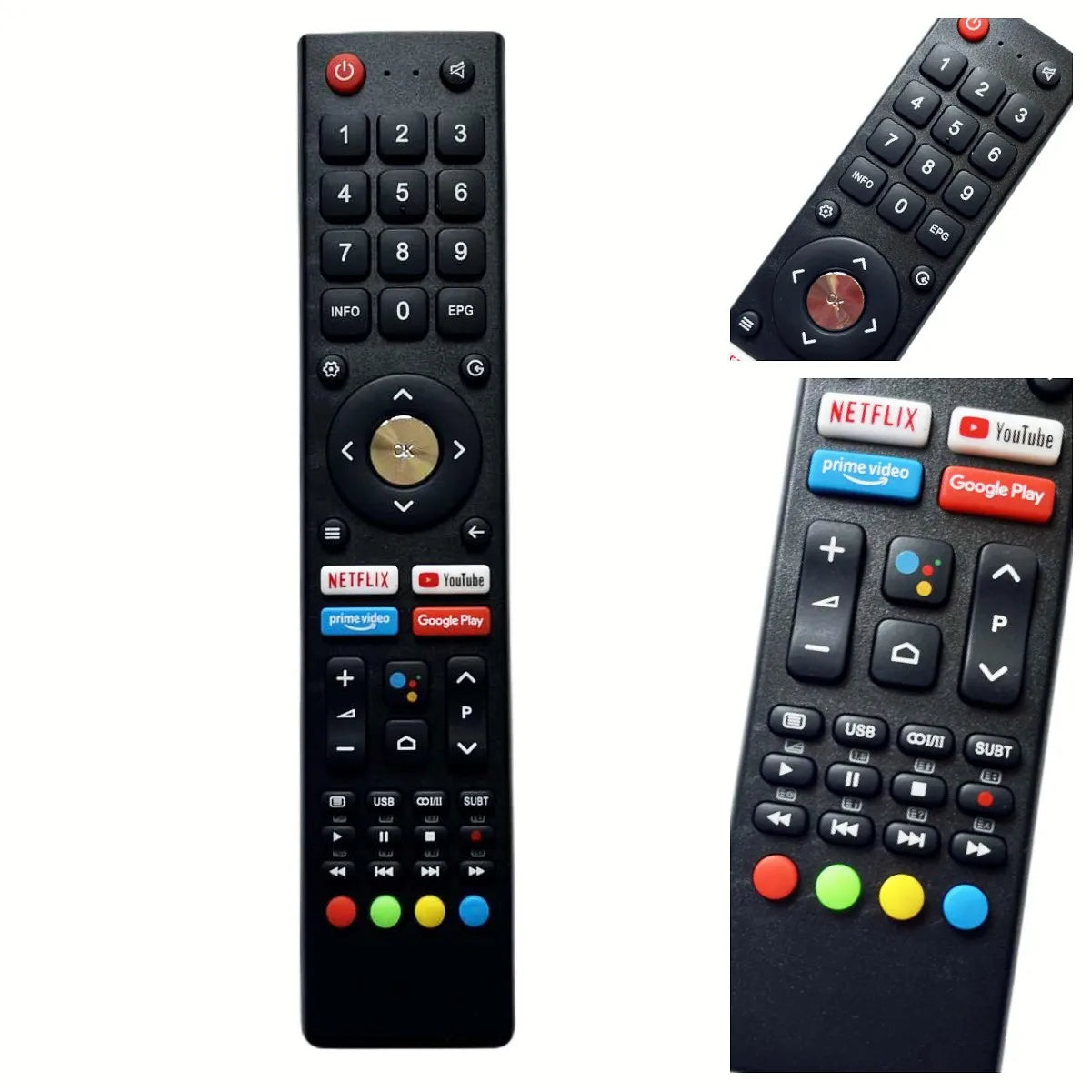 Replacement Remote Control for UHD Smart Television Models Compatible with GCBL-TV02BDBIR and H7N Series TVs