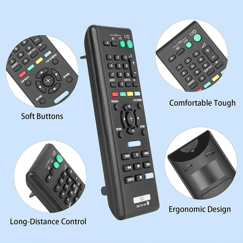 RMT-B119P Replacement Remote for BDP-S185 BDP-S390 BDP-S590 BDP-S3100 BDP-S5100 Sony Blu-ray Player