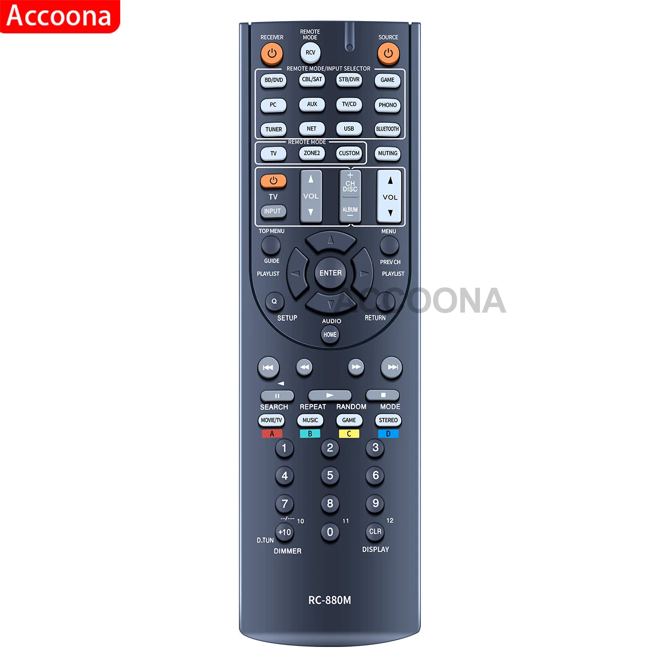 ACCOONA Remote Control for Onkyo RC-880M TX-NR636 HT-S7700 TX-NR838 TX-NR737 A/V Receivers