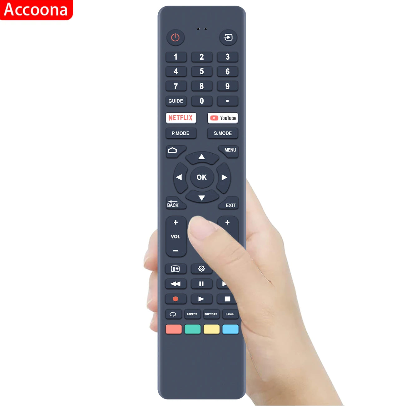 ACCOONA RC-NZ Remote Control for VEON Smart 4K UHD LED HDTV Android TV - Non-Voice Compatible