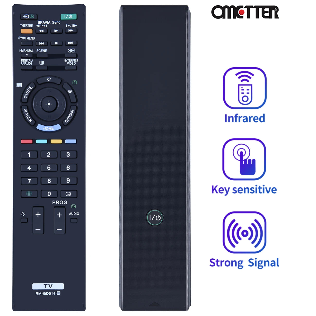 RM-GD014 Remote Control – Compatible with Sony Bravia KDL-32EX400, KDL-40EX500, KDL-46EX500, 26BX320
