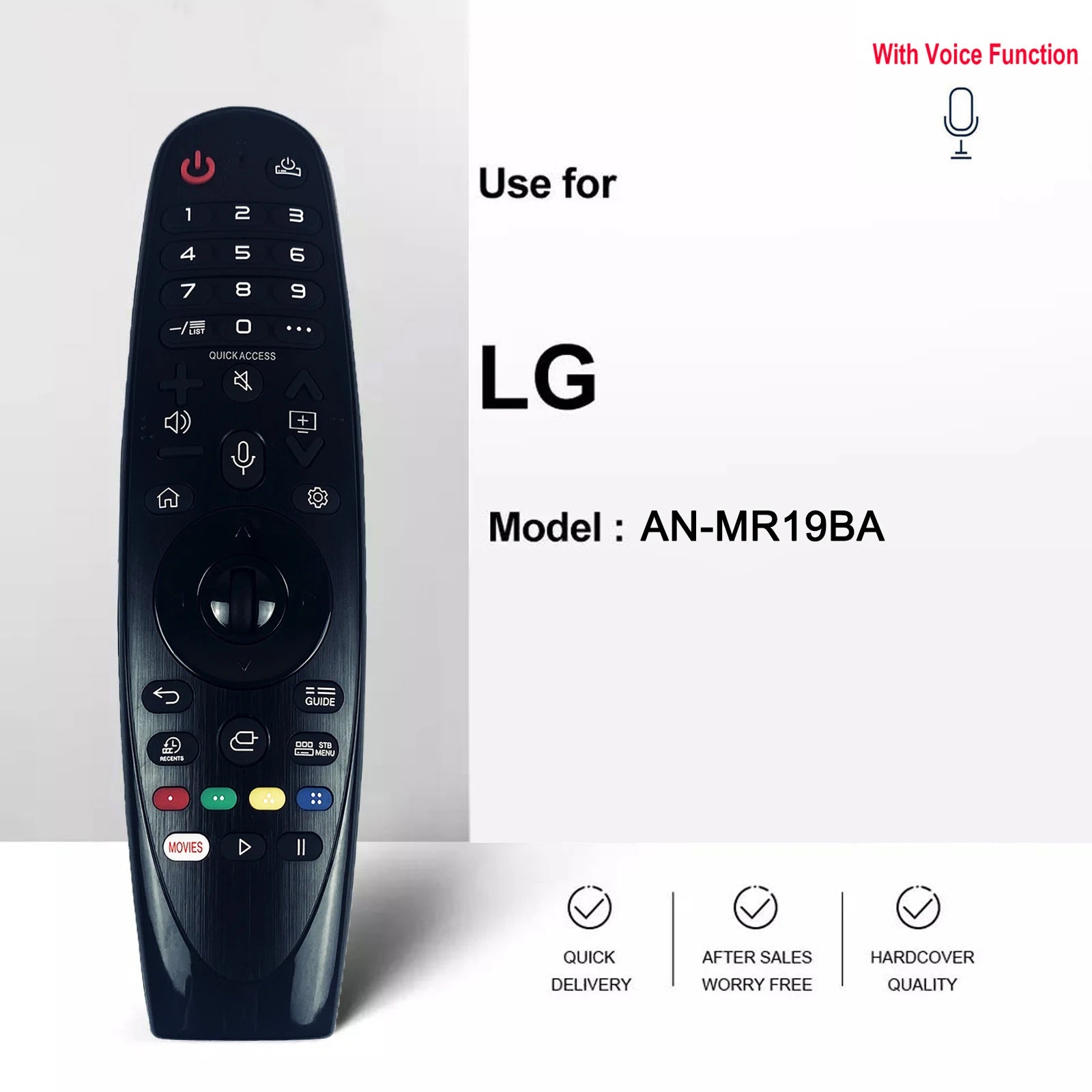 Voice Magic Remote for LG TVs – MR600 to MR23GA (2018–2023 Models)