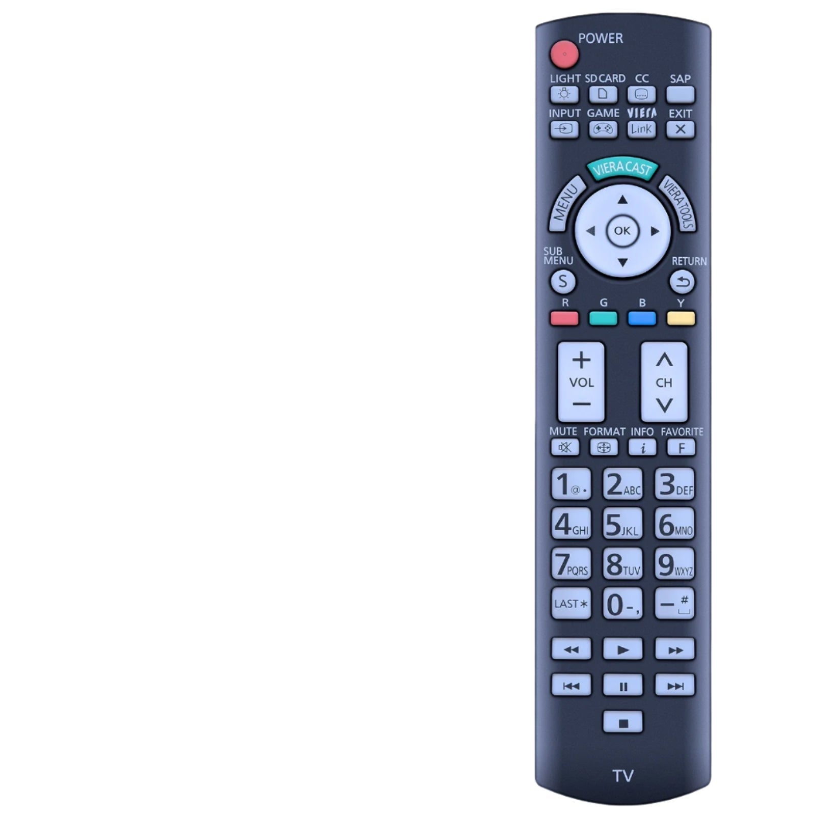 N2QAYB000486 Remote Control for Panasonic TCP42GT25 / TCP42G25 / TCP54VT25 | GOUYESHO