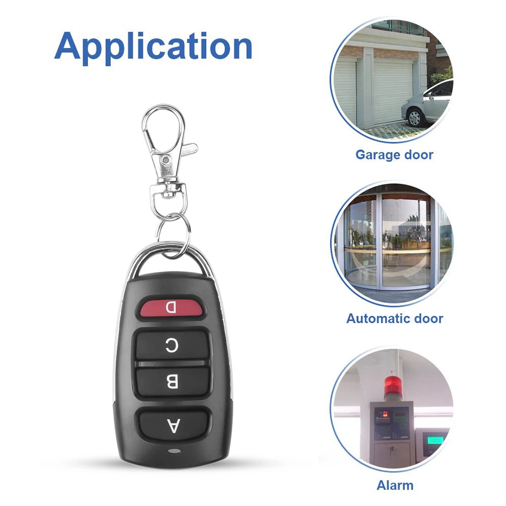 433MHz Wireless Remote Control Duplicator – 10/5PCS Key Fob Cloners for Garage Doors & Gates