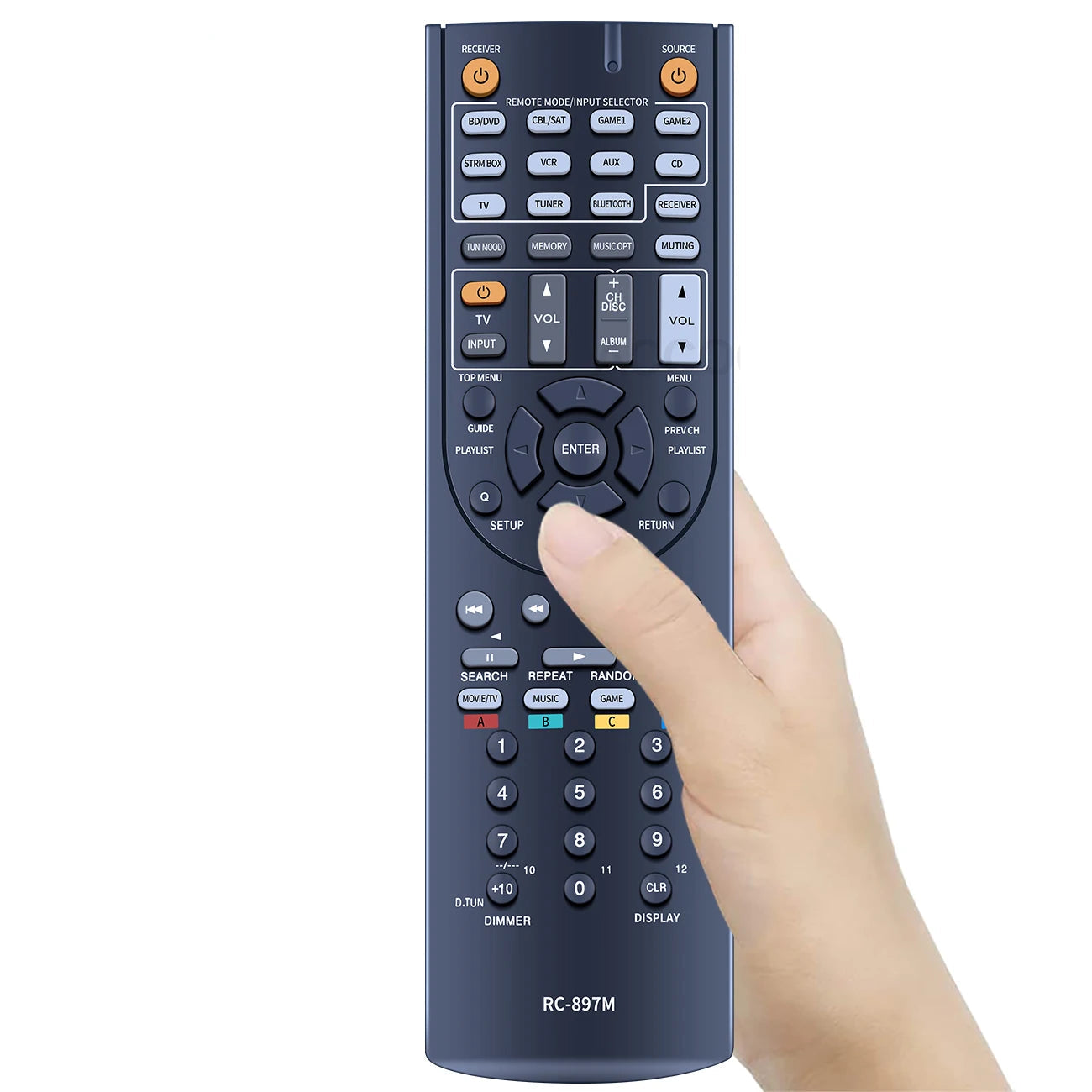 RC-897M Original Remote Control Replacement for ONKYO HT-R494 HT-S5800 TX-SR343