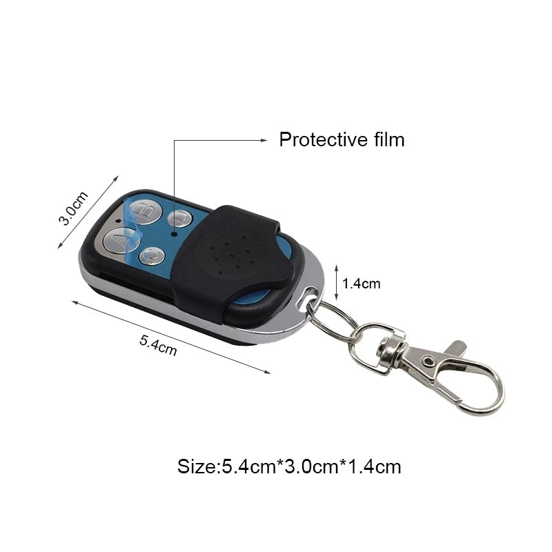 PROTECO ANGIE 433.92MHz Garage Remote Control – Fixed Code 4-Button Transmitter for Gate & Barrier