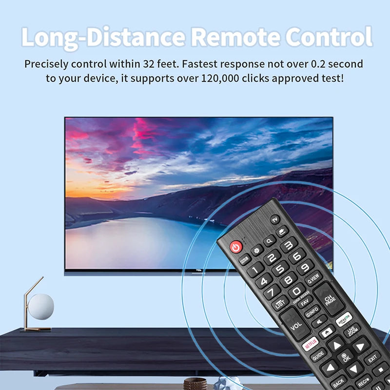 AKB75375604 Remote Control for LG SMART LED LCD TV - Compatible with Multiple Models