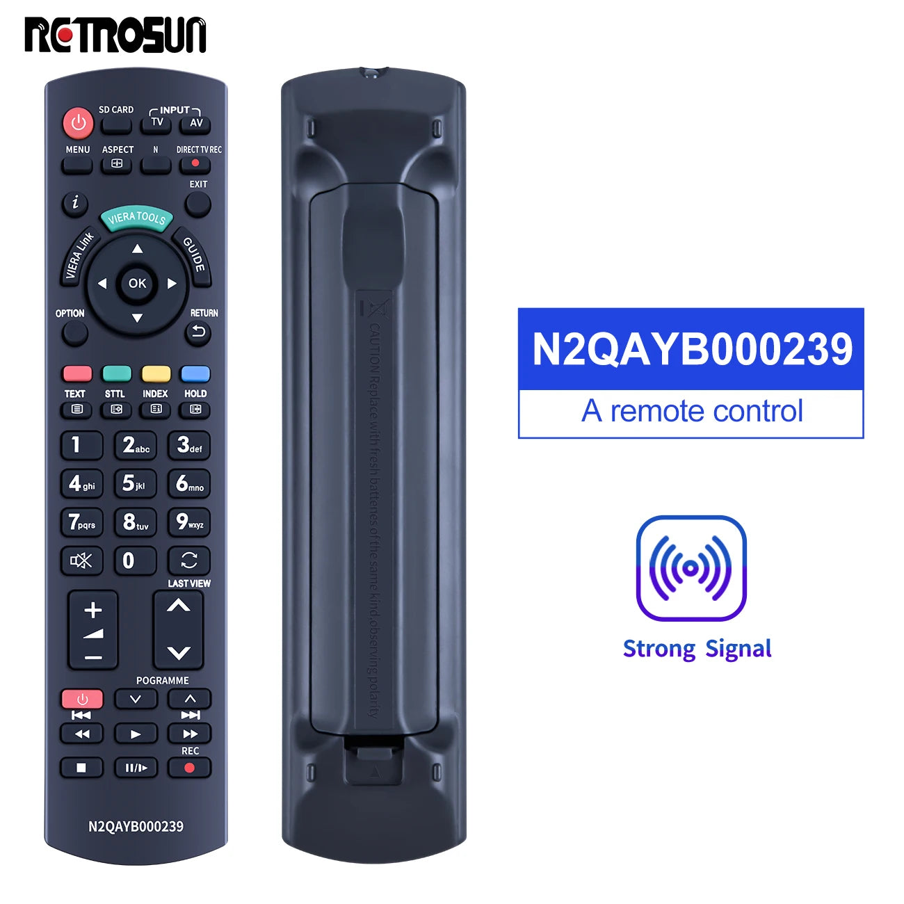 Replacement Remote Control N2QAYB000239 for Panasonic Smart TVs