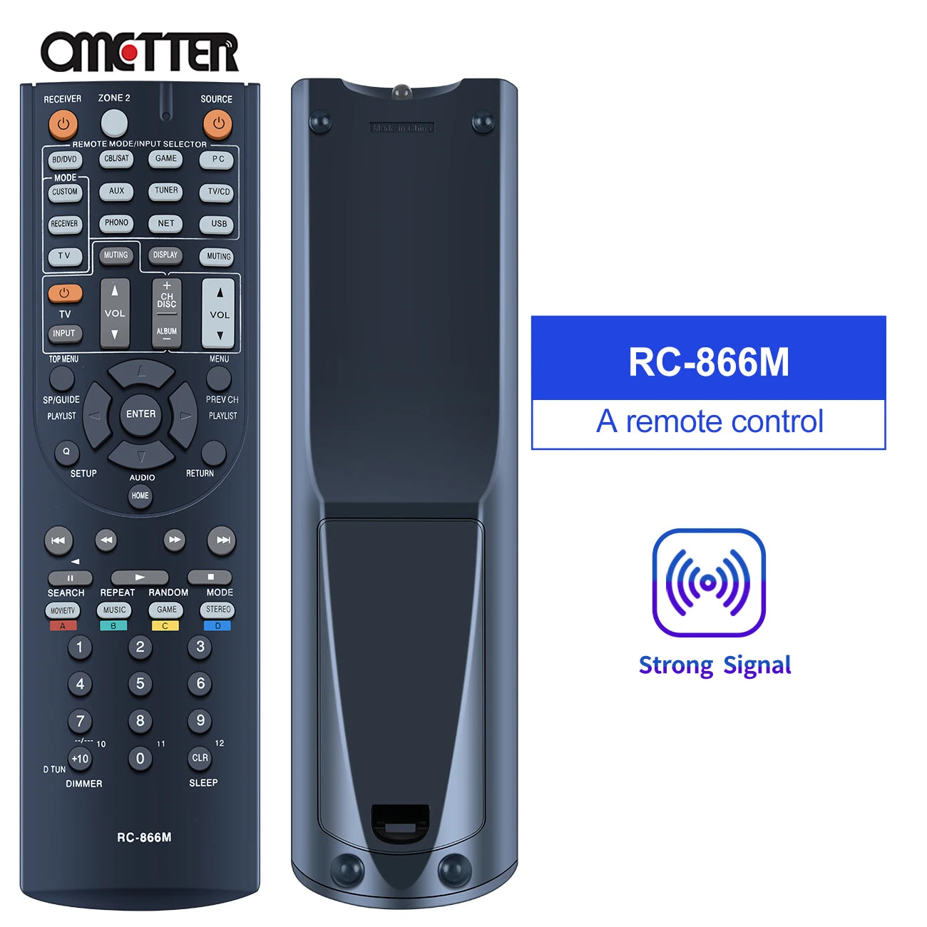 RC-837M RC-866M RC-801M Remote Control Replacement for ONKYO AV Receivers