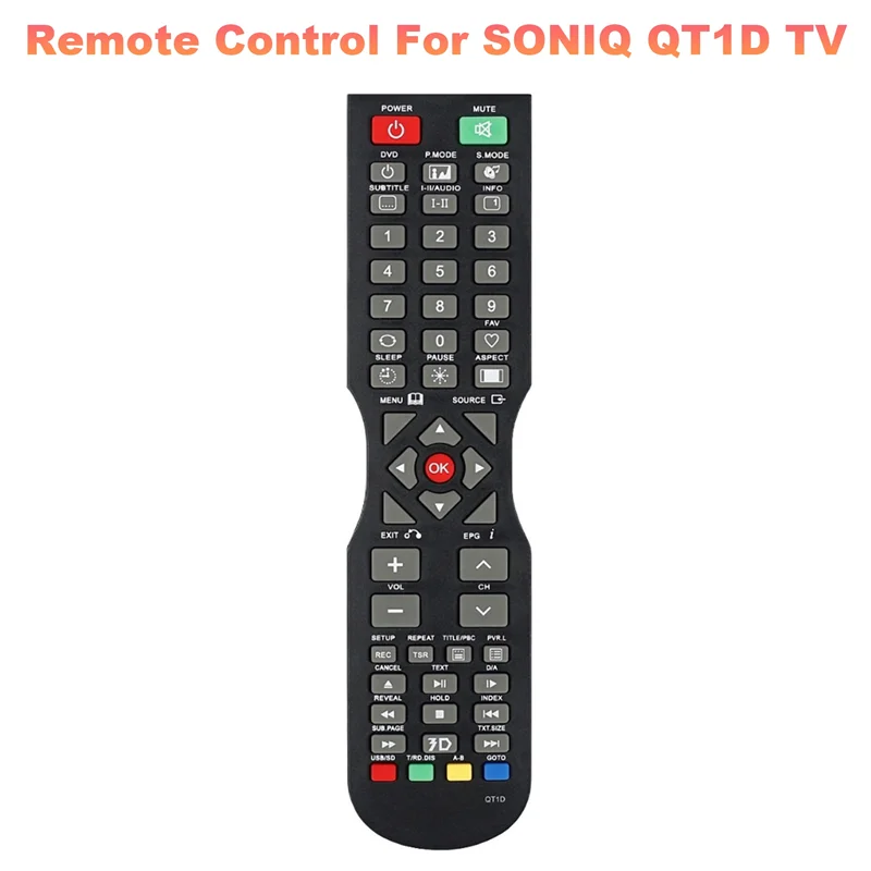 Replacement Remote Control for SONIQ QT1D TV – Easy, Reliable, No Setup Needed