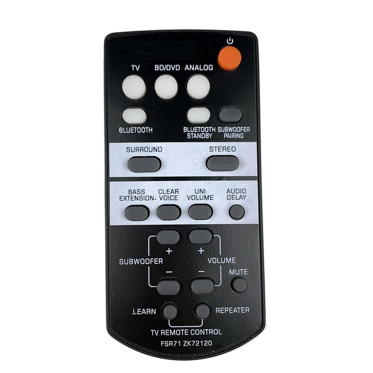 Yamaha FSR71 Replacement Remote Control for YAS and YSP Series Sound Bar Audio Systems