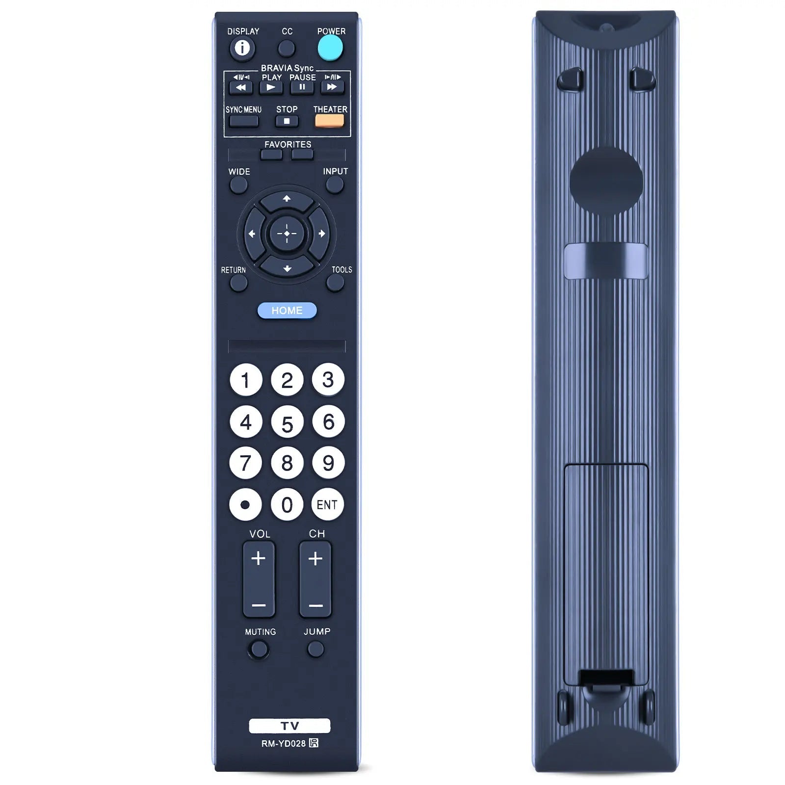 Sony RM-YD028 Replacement Remote Control for LCD, LED and Plasma HDTV Models