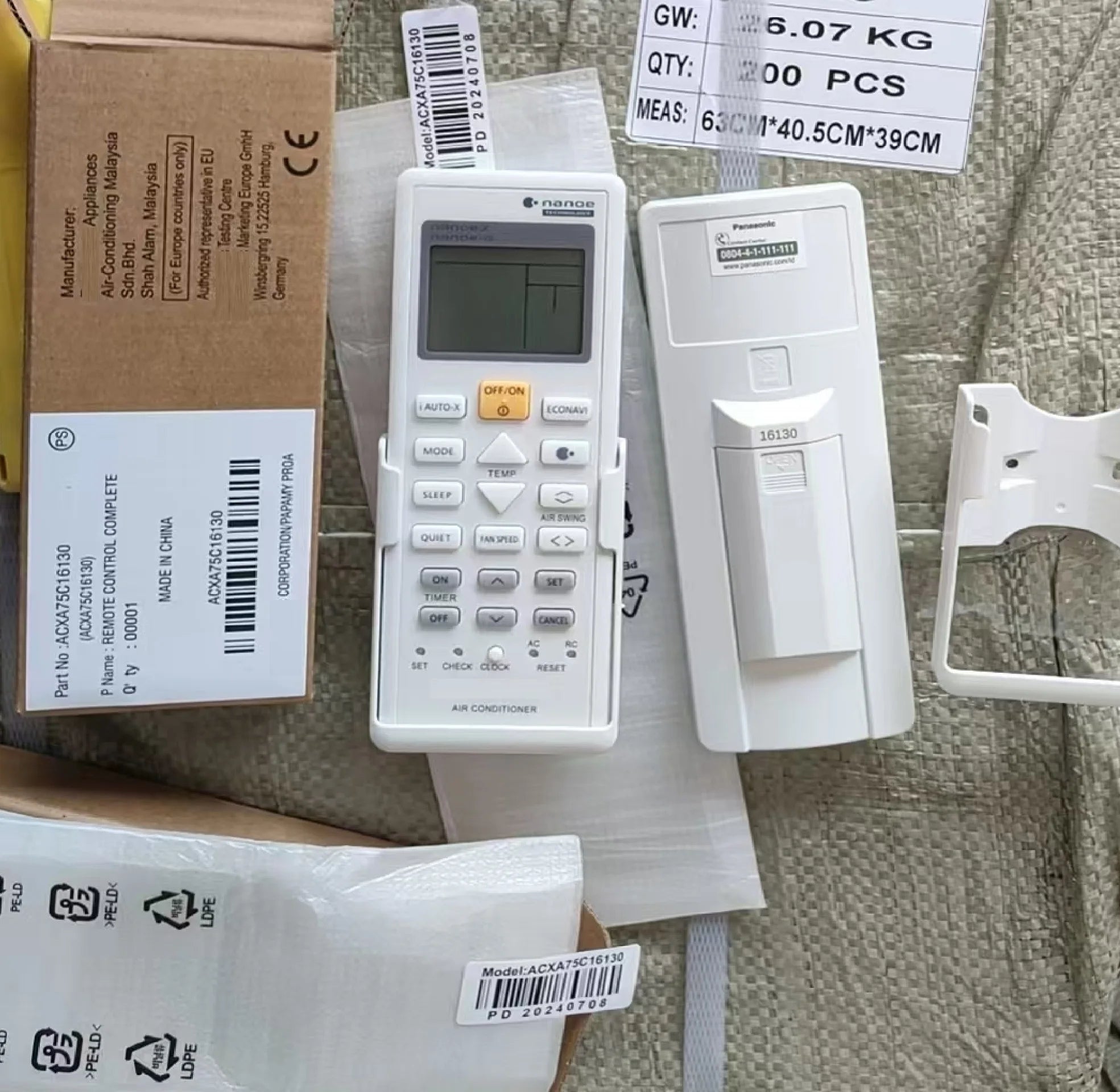 ACXA75C16130 Replacement Remote Control for ACXA75C15530 ACXA75C17050 ACXA75C19031 ACXA75C19680 A/C