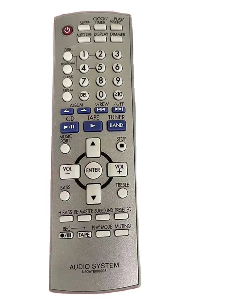 Original Remote Control for Panasonic N2QAYB000008 / N2QAYB000163 CD Stereo Systems
