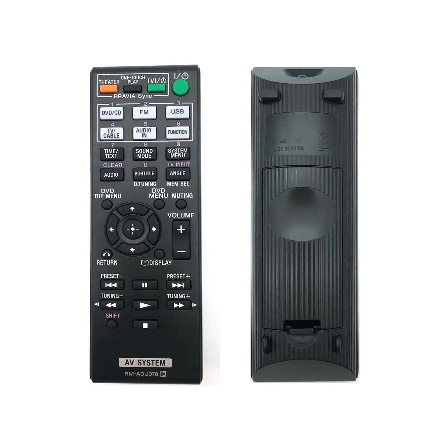 Sony RM-ADU078 Replacement Remote Control for DVD Home Theatre Systems