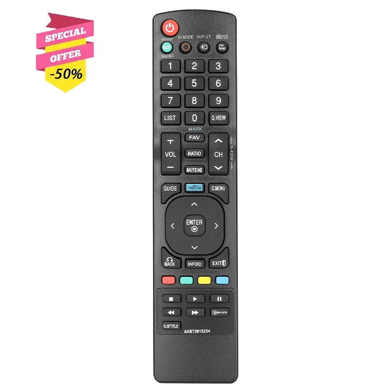 AKB72915254 Replacement Remote for 19LV2500 32LK330 55LV3500 42PW350 50PZ200 LG TV