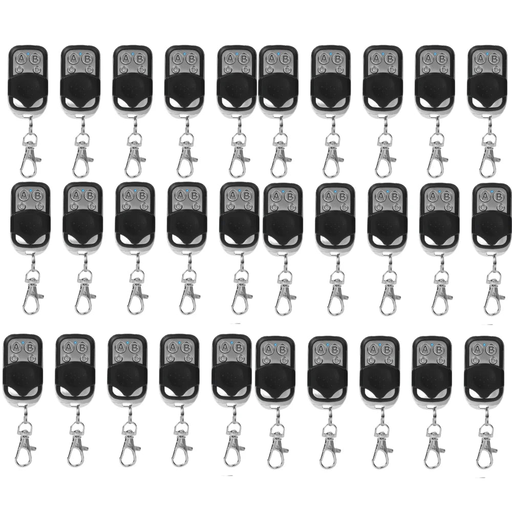 Universal 433MHz Garage Remote – 4-Button Cloning Duplicator with Long-Range Wireless Control