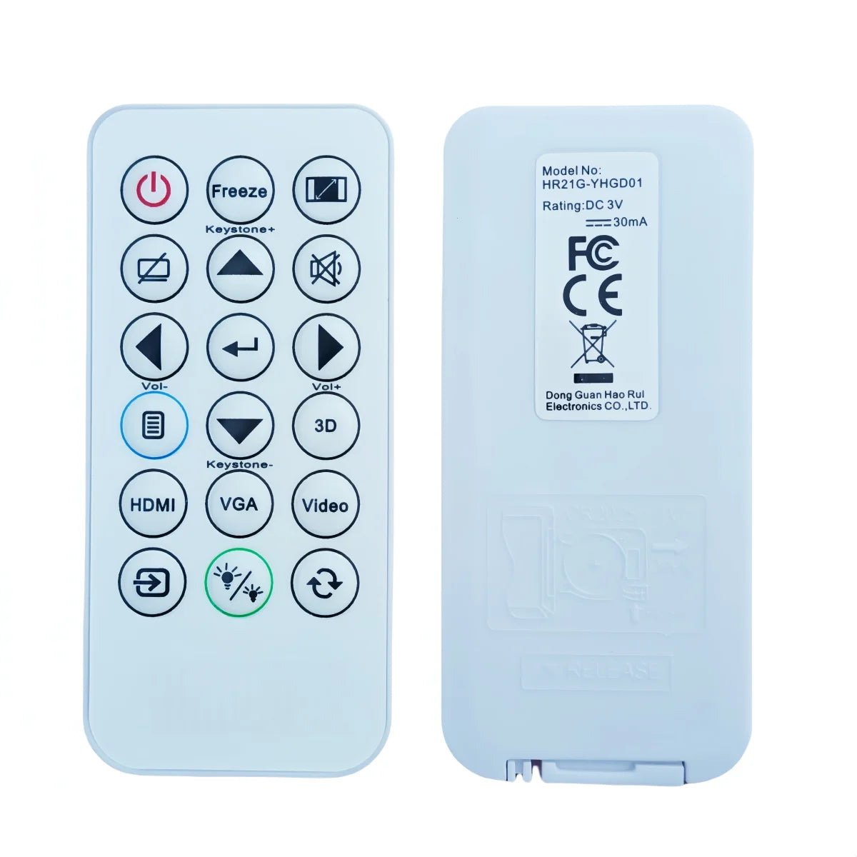 Replacement Remote Control for Optoma Projector Models Compatible with OAS, OSF, OSS, W, X and S Series