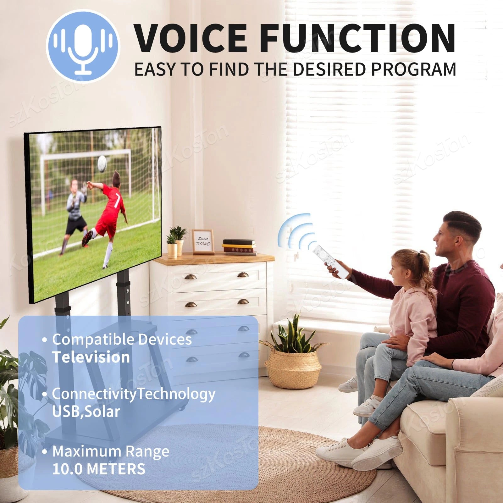 Replacement BN59-01391A Solar Voice Remote for Samsung Frame, Neo QLED, 4K & 8K Smart TVs – SZKOSTON