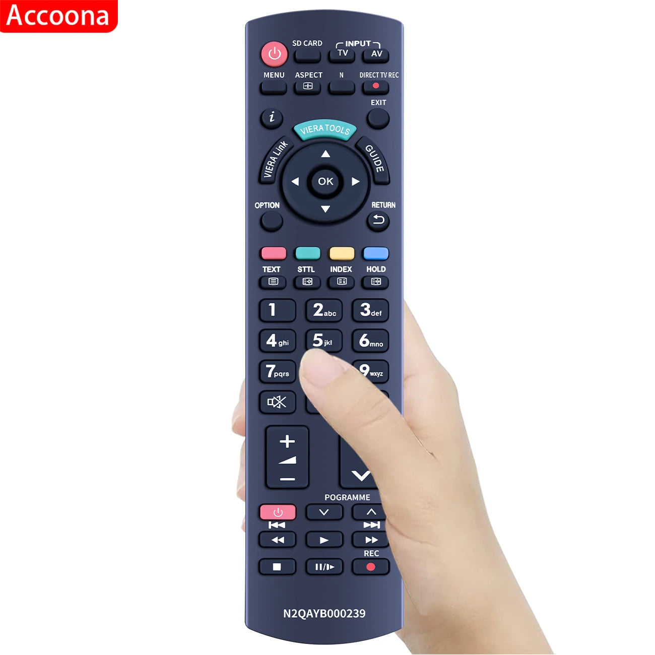 Replacement Remote Control N2QAYB000239 for Panasonic Smart TVs