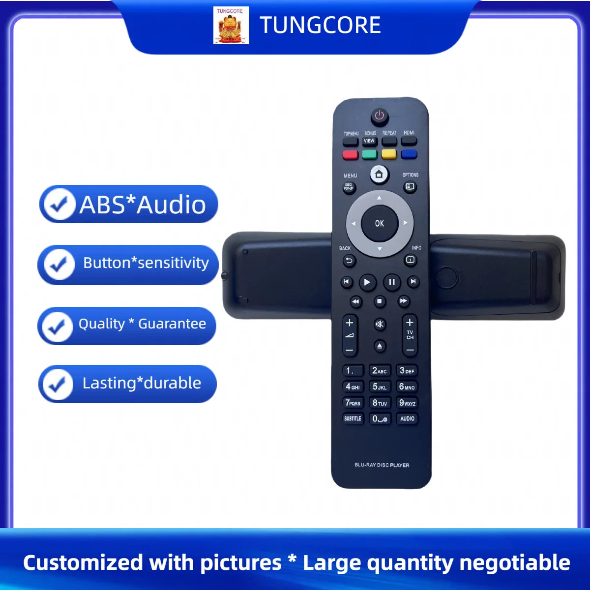 Replacement Remote Control for Philips Blu-ray Soundbar and Home Theatre Systems