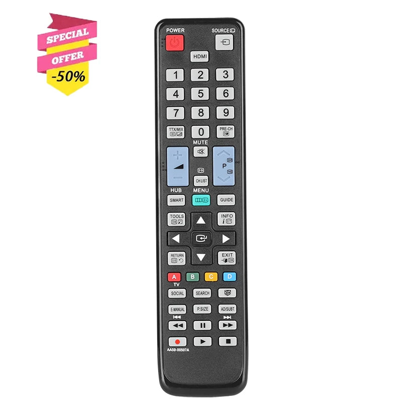AA59-00507A Replacement Remote Control for UA32D6000 UE32D6100 UE46D6120 UA32ES6200M Samsung TV