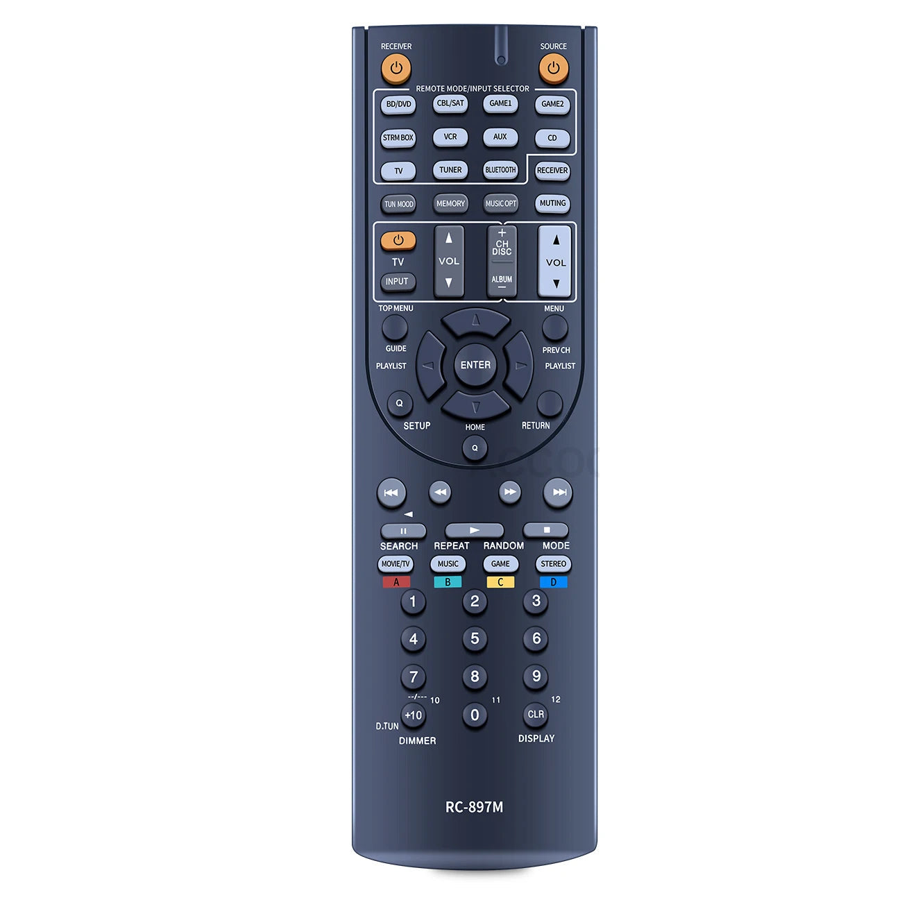 RC-897M Original Remote Control Replacement for ONKYO HT-R494 HT-S5800 TX-SR343