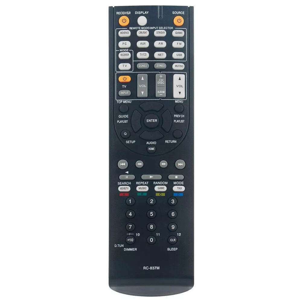 RC-837M Replacement Remote Control for TX-NR818 TX-NR616 AV Receiver Home Theatre System