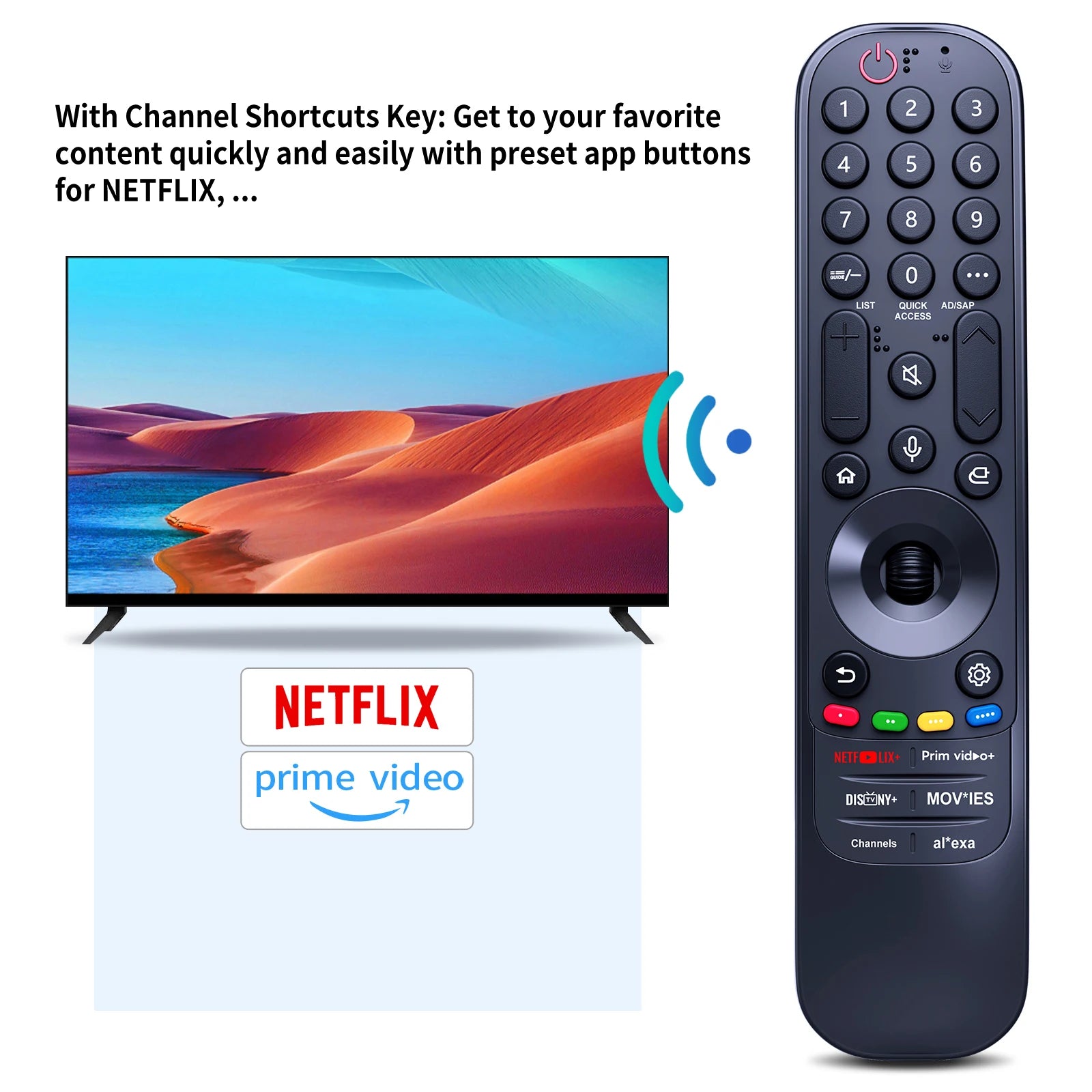 MR24GA AKB76045005 Voice Magic Remote for LG OLED TVs Pointer Control