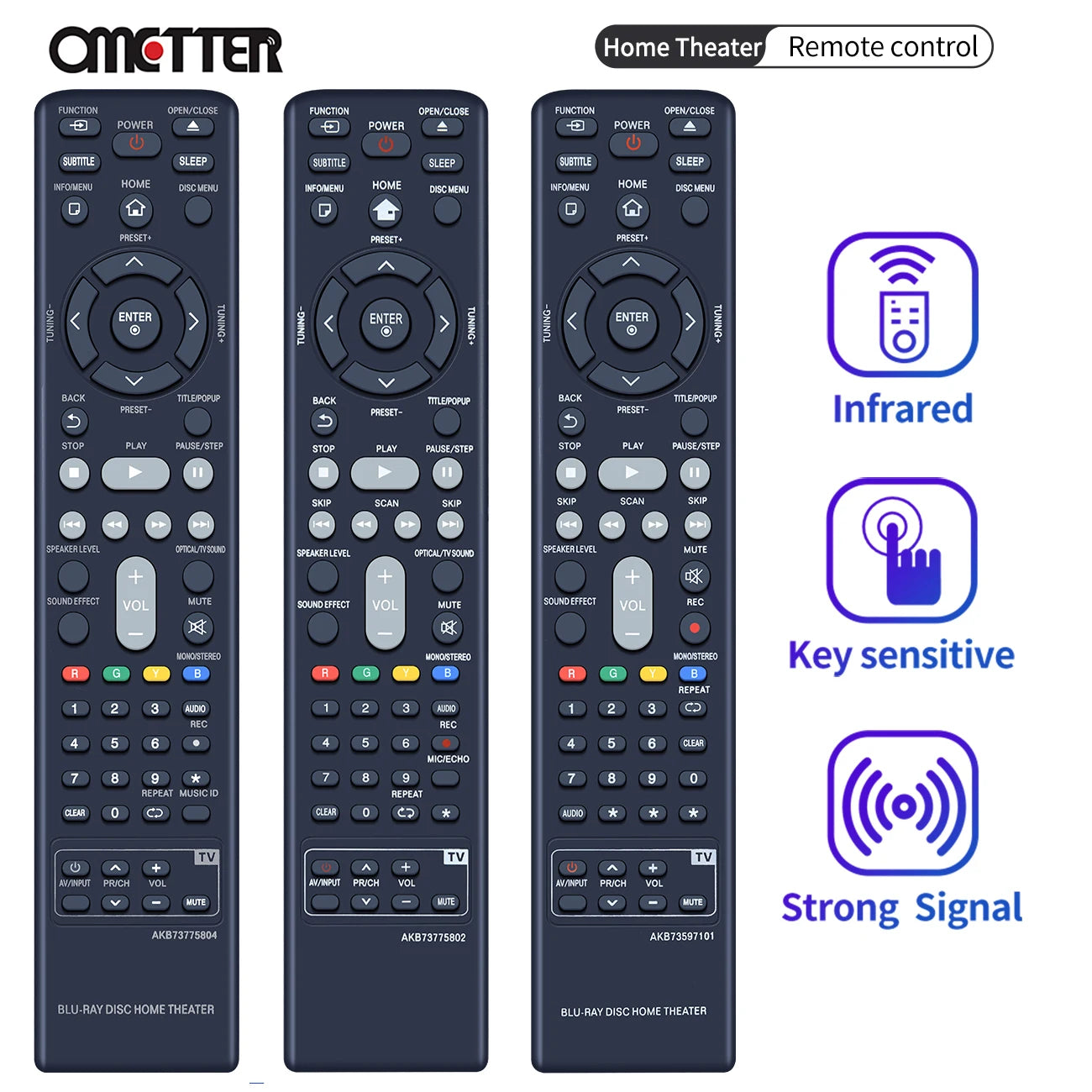 Remote Control for LG S42S2-S, BH4120S, BH6830S Blu-ray DVD Home Cinema System