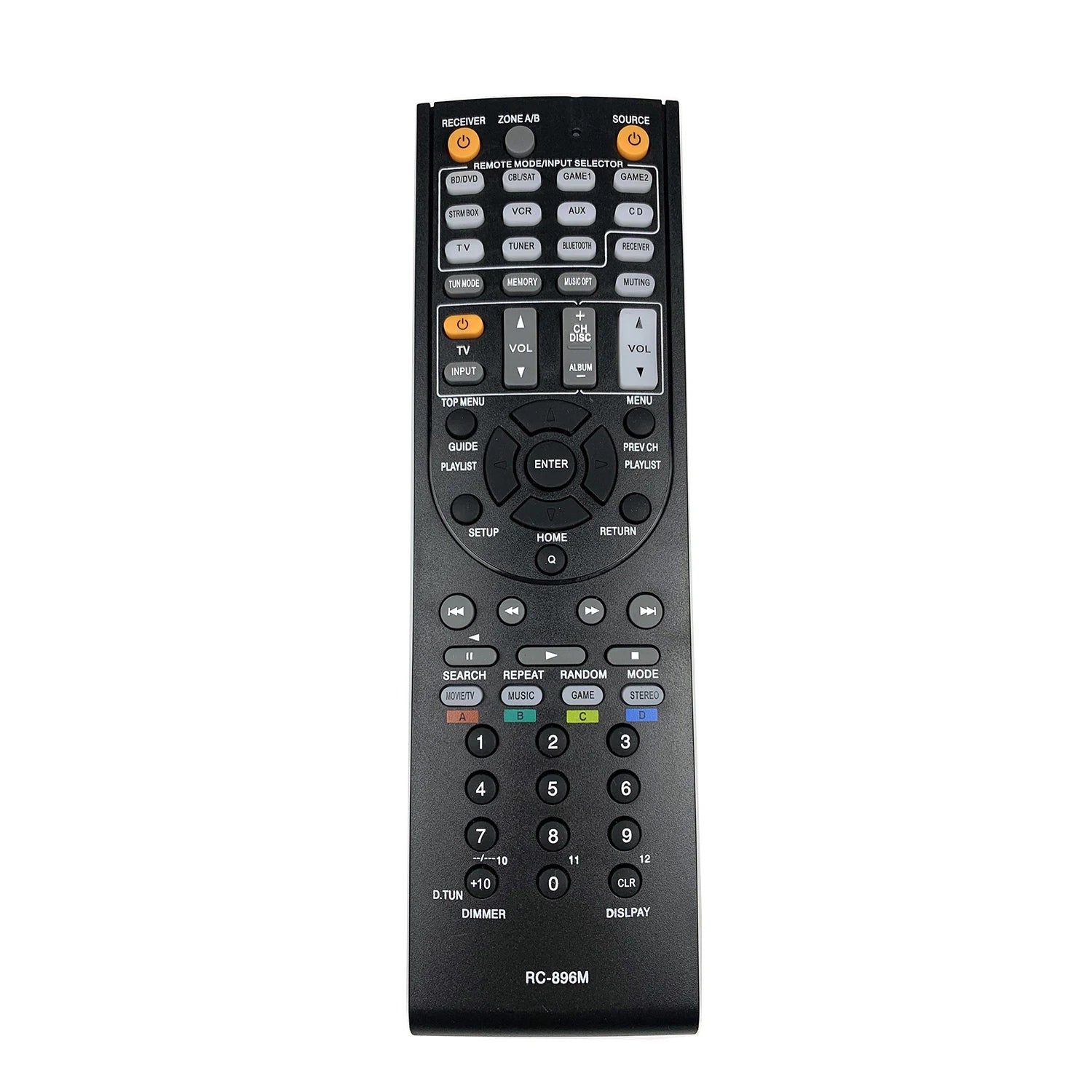 Onkyo RC-896M Replacement Remote Control for AV Receiver Systems
