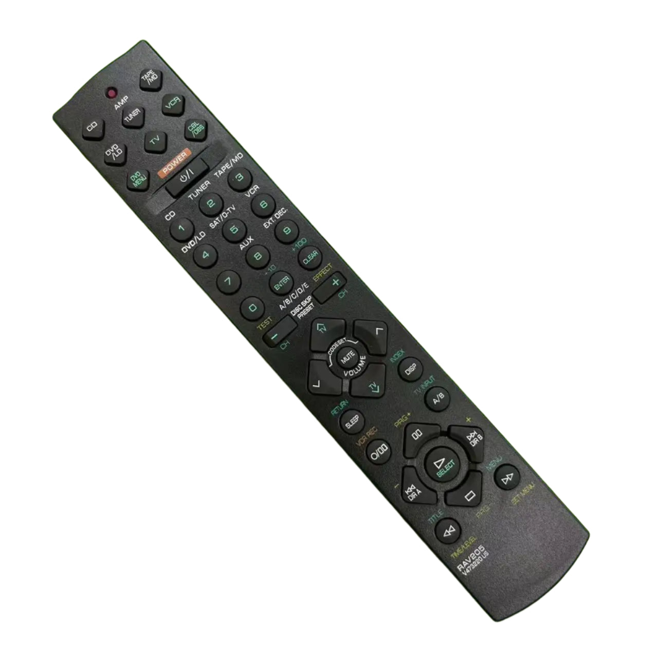 New RAV205 Remote for Yamaha RX-V396 HTR-5230 YHT-17 AV Audio Systems