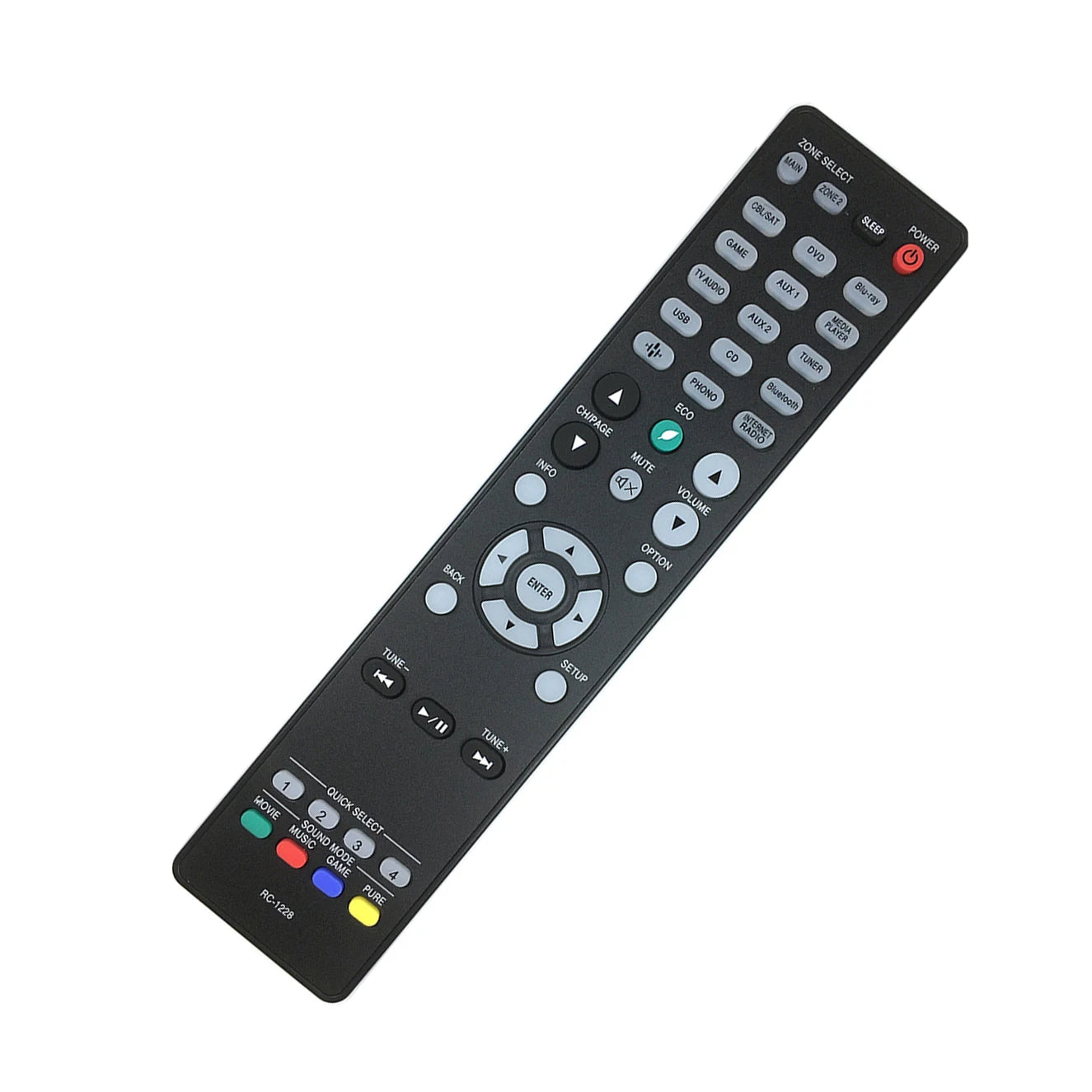 Denon RC-1228 Replacement Remote Control for AVR-X and AVR-S Series AV Receivers