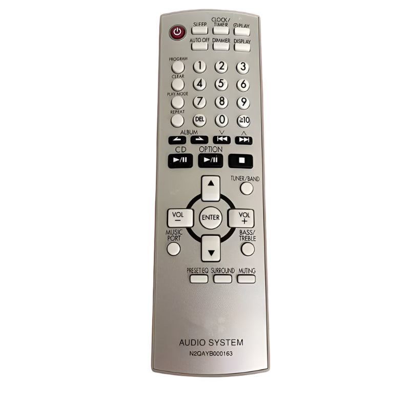 Original Remote Control for Panasonic N2QAYB000008 / N2QAYB000163 CD Stereo Systems