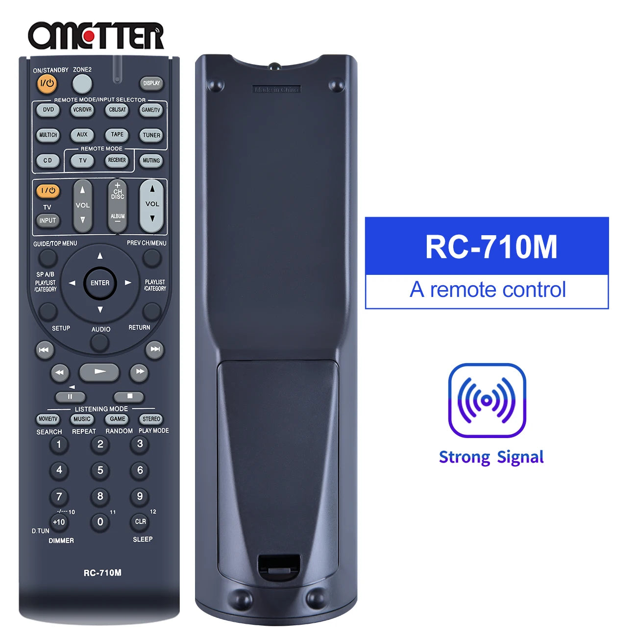 Onkyo RC-710M RC-707M Remote Control for AV Receivers TX-SR606 HT-S7100 HT-R560