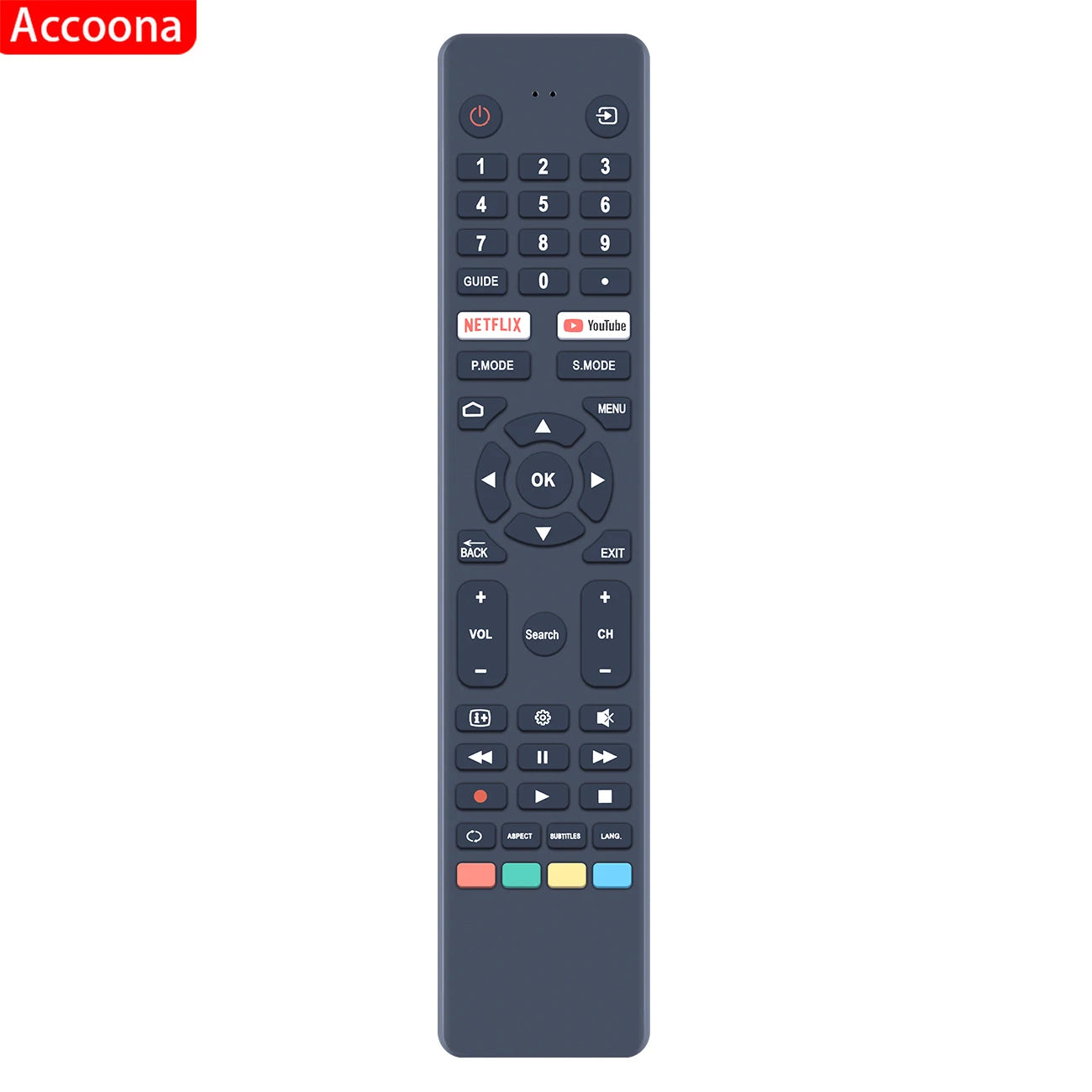 ACCOONA RC-NZ Remote Control for VEON Smart 4K UHD LED HDTV Android TV - Non-Voice Compatible