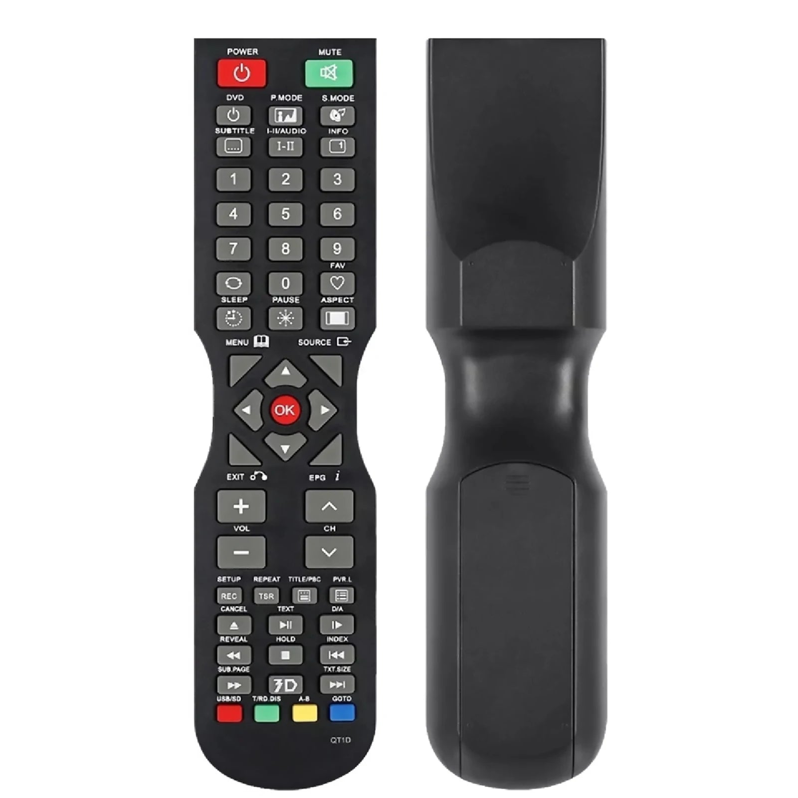 QT1D Replacement Remote for SONIQ TVs – Compatible with Over 40 Models