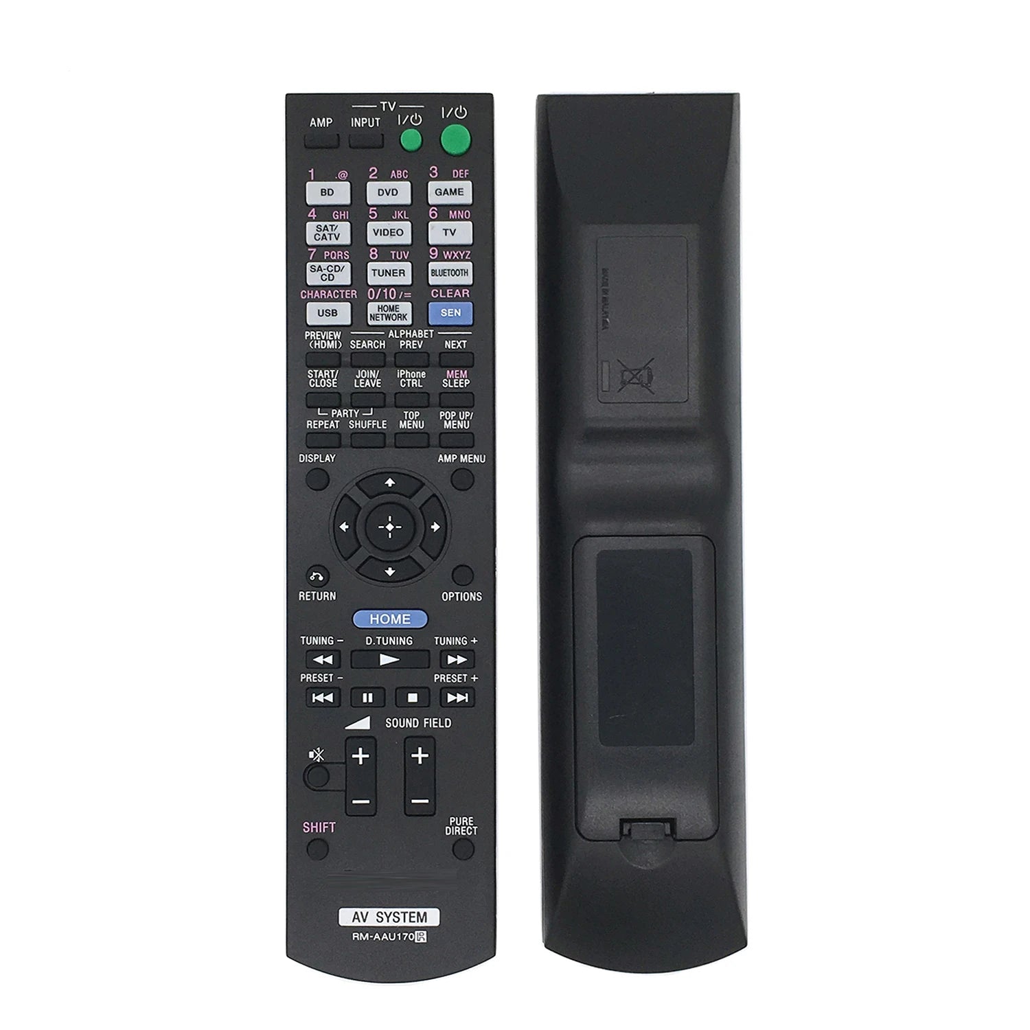 Sony RM-AAU170 Replacement Remote Control for Audio Home Theatre AV Receiver Systems