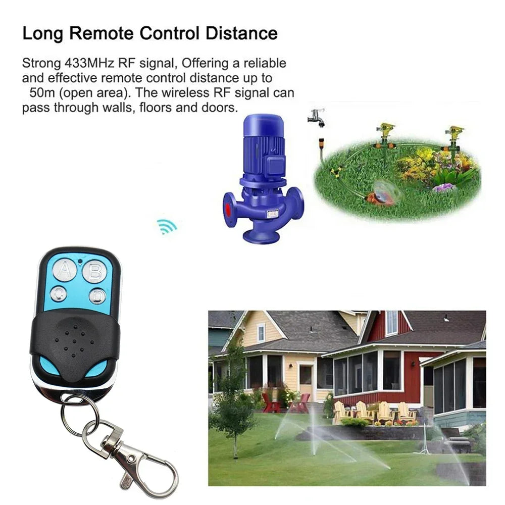 4-Button 433.92MHz Garage Door & Gate Remote Control Duplicator – Universal Cloning Key Fob