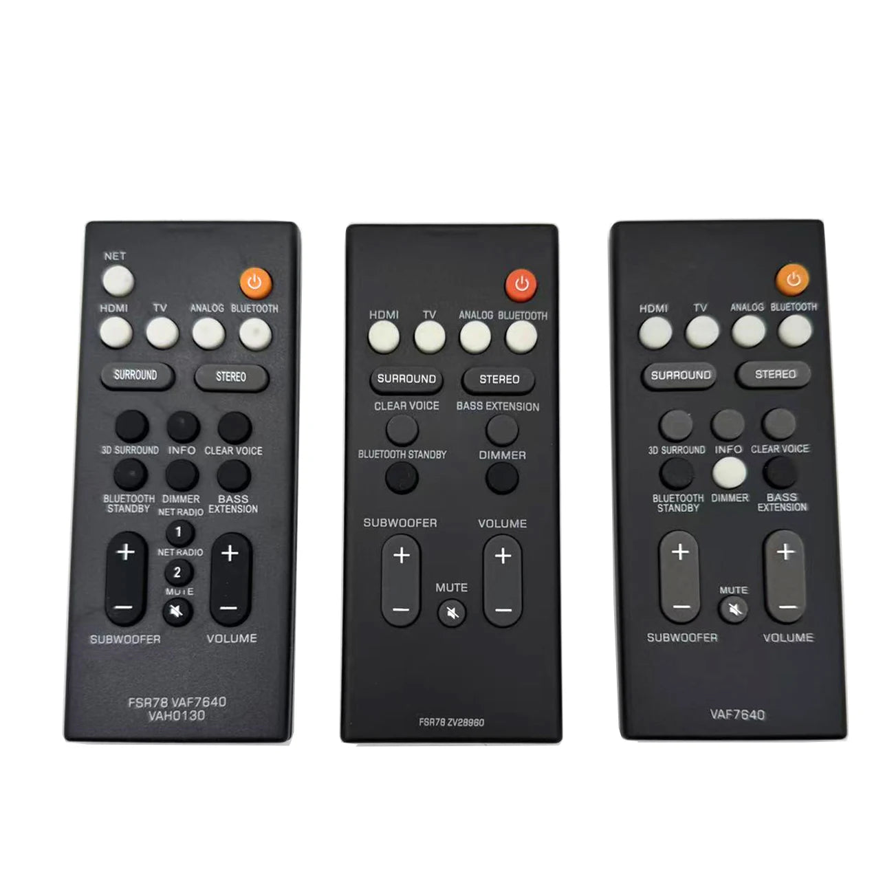 Yamaha FSR78 Replacement Remote Control for Sound Bar Audio Systems