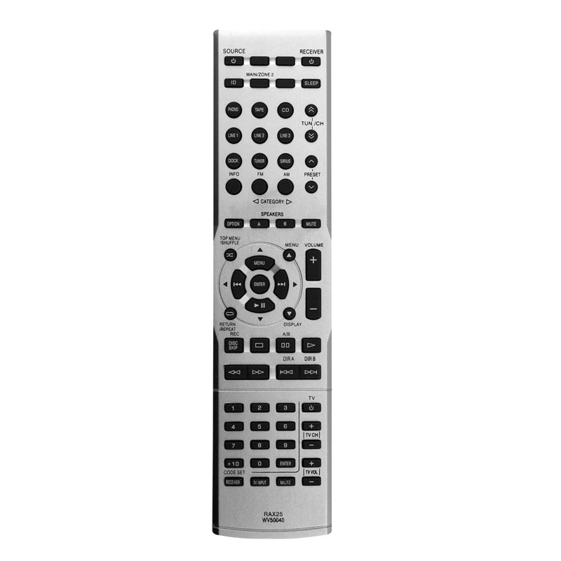 RAX25 WV50040 Replacement Remote for Yamaha Audio Receivers R-S500 / R-S700 | SILVER