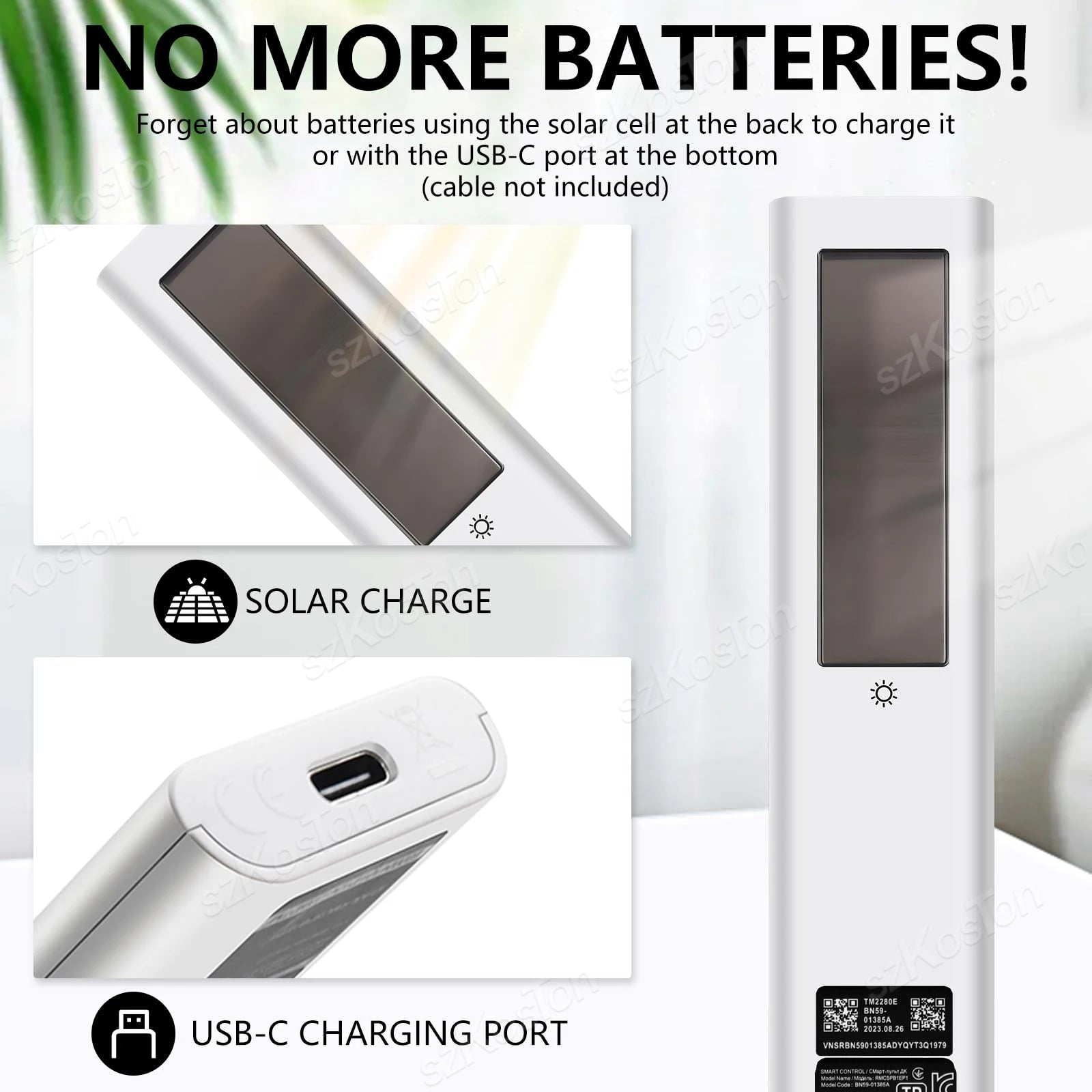 Replacement BN59-01391A Solar Voice Remote for Samsung Frame, Neo QLED, 4K & 8K Smart TVs – SZKOSTON