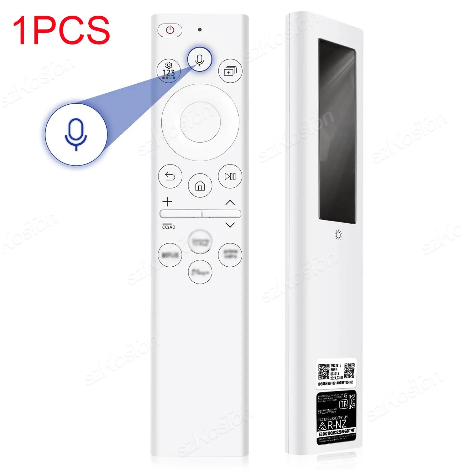 Replacement BN59-01391A Solar Voice Remote for Samsung Frame, Neo QLED, 4K & 8K Smart TVs – SZKOSTON