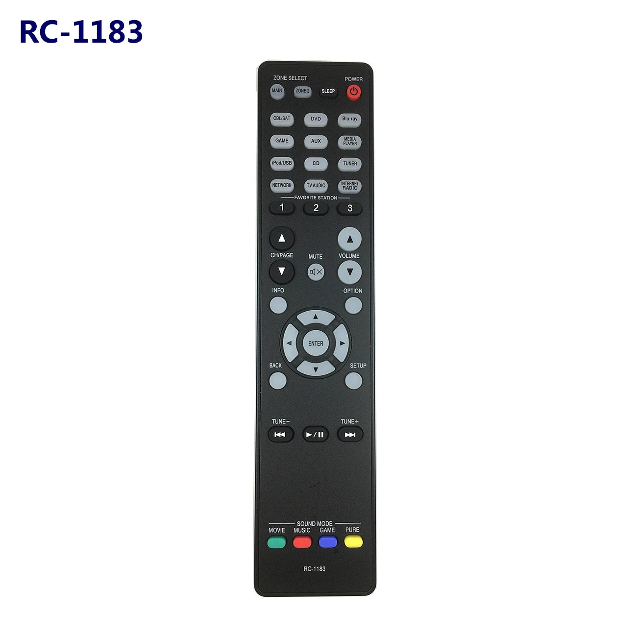 Denon RC-1183 / RC-1184 Replacement Remote Control for AVR Series AV Receivers