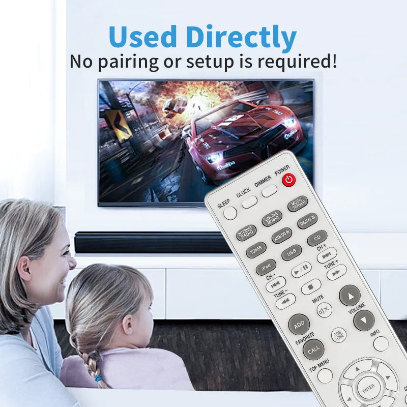 RC-1174 Replacement Remote for RCD-N8 RCD-N9 RCD-N10 DRA-N5 AV-175 Denon Network CD Receiver
