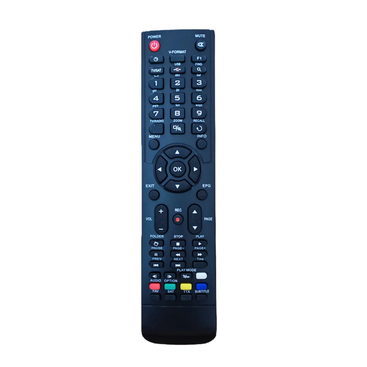 Replacement Remote Control for Amiko HD Satellite Receiver and Set-Top Box Models
