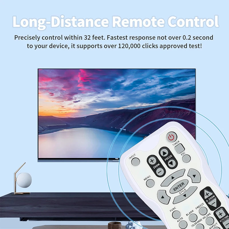 YT-110 Replacement Remote for XJ-A130 XJ-A140 XJ-A145 XJ-A240 XJ-A250 XJ-A255 Casio Projector
